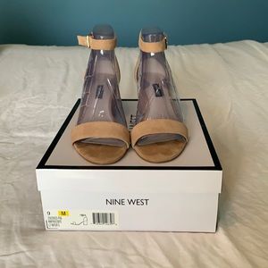 Nine West nude Dress Sandal. Size 9